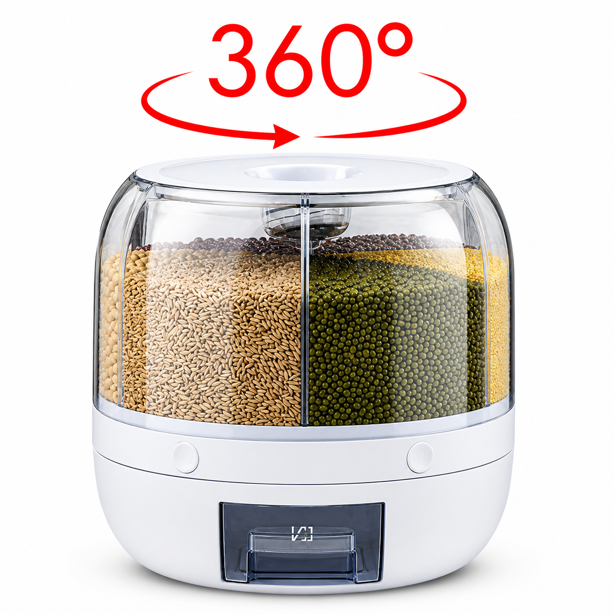 Dispenser de Cereais Giratório 6 Divisórias