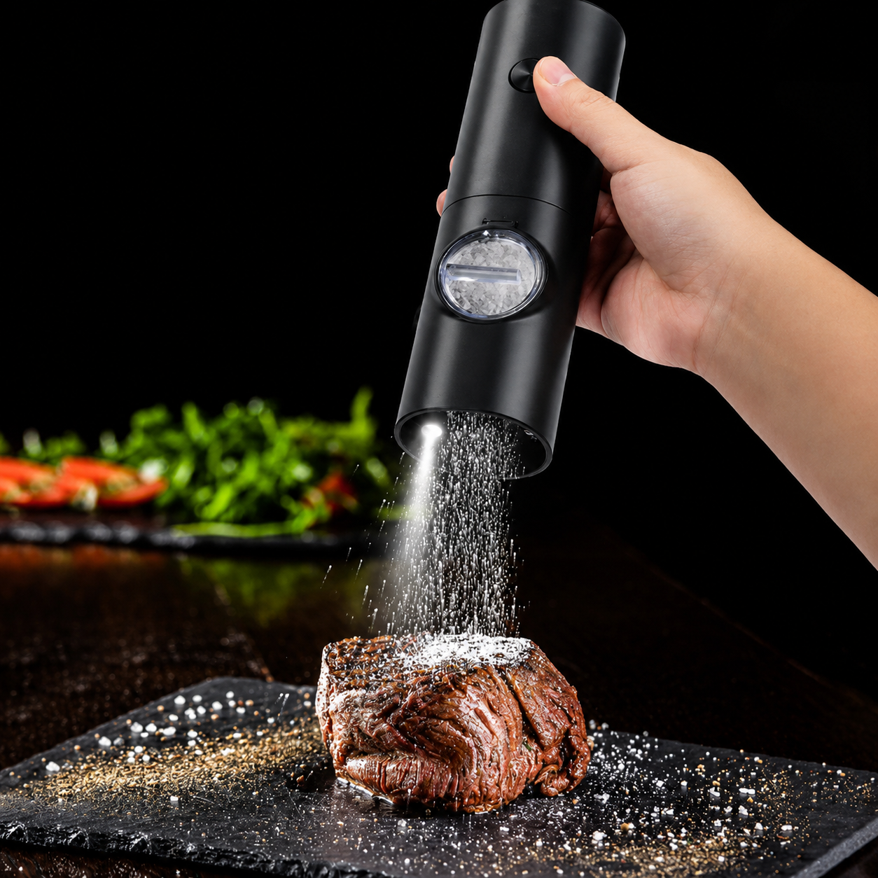Moedor Elétrico de Sal e Pimenta Automático