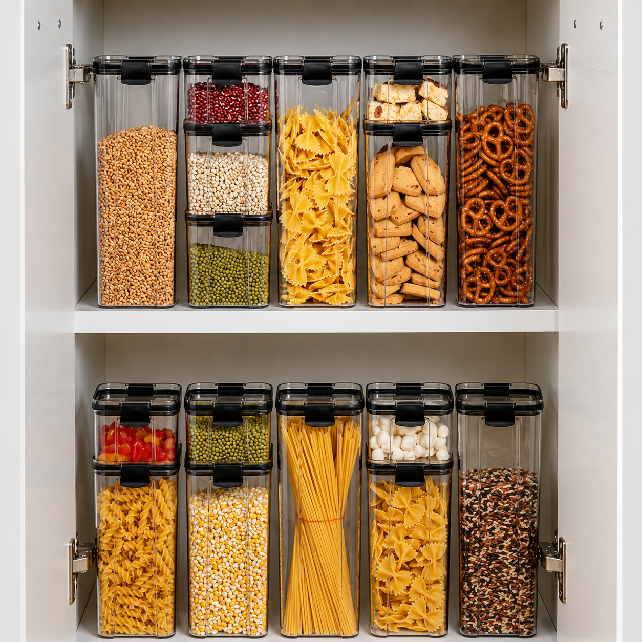 Kit Potes Herméticos para Armazenamento de Alimentos