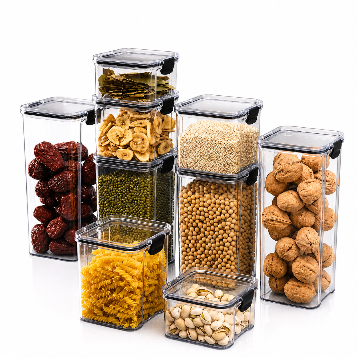 Kit Potes Herméticos para Armazenamento de Alimentos
