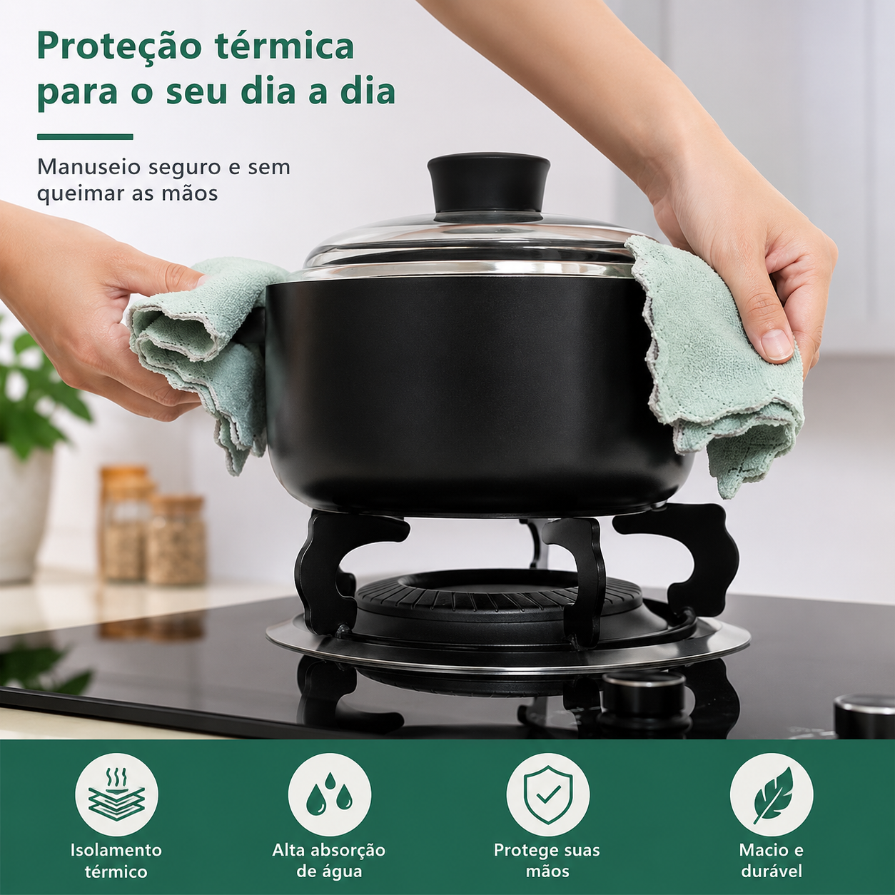 Kit 5 Panos de Microfibra Premium DiChef™