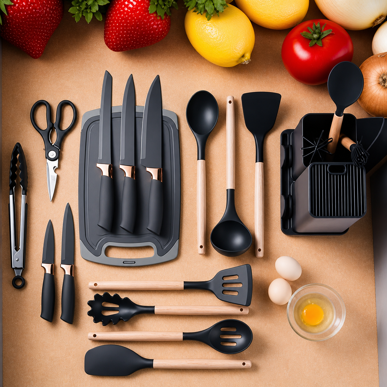 Conjunto Essencial de Cozinha Kit 19 Peças