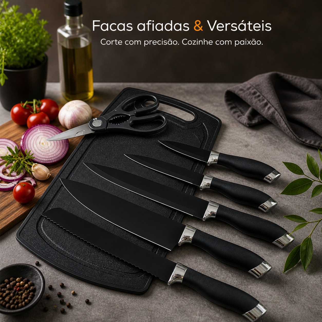 Conjunto Essencial de Cozinha Kit 19 Peças