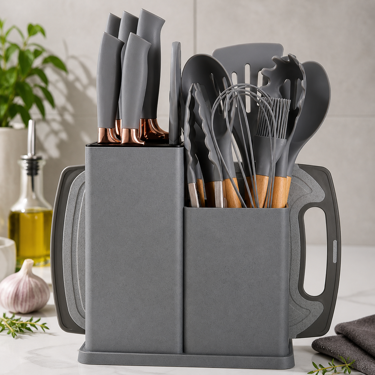 Conjunto Essencial de Cozinha Kit 19 Peças