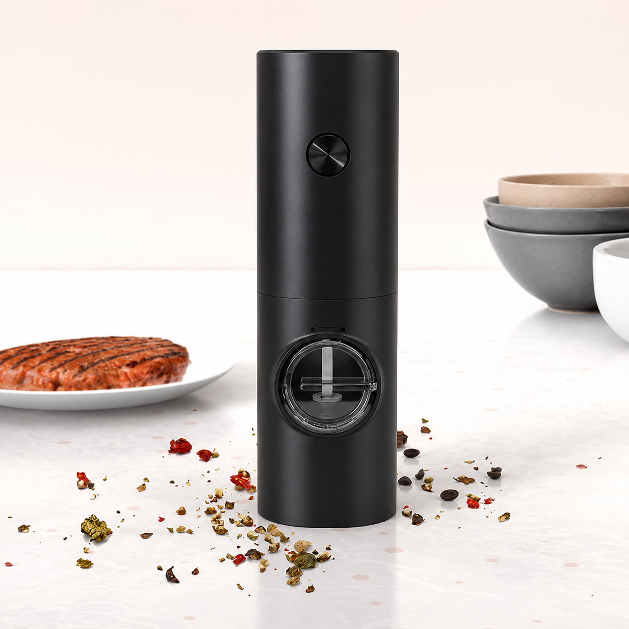 Moedor Elétrico de Sal e Pimenta Automático