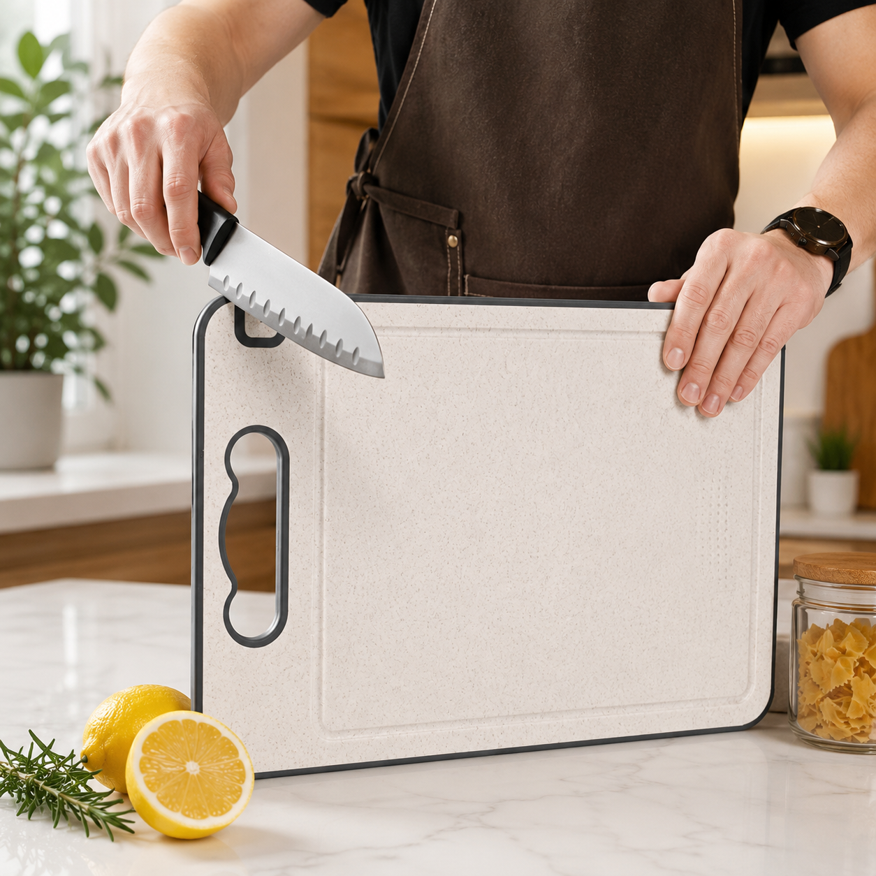 Tábua de Corte Inox Dupla Face Antibacteriana